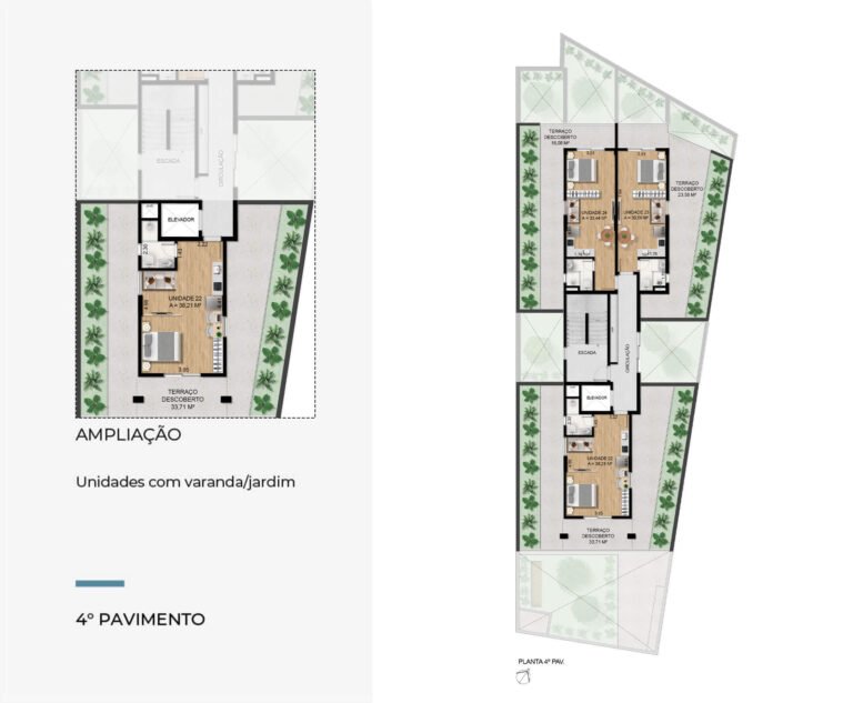 4º Pavimento com amplicação